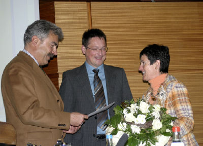 Gerhard Ziegler, Frank Reutter und Jutta Haberer-Knodel