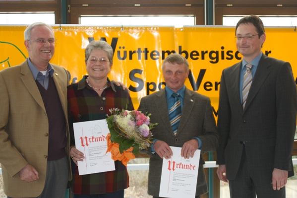 Gerd Gaul, Carmen Waldhausen, Heinz Münzenmaier, Frank Reutter (v.l.n.r.)